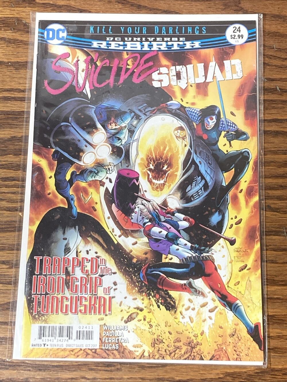 DC Comics Suicide Squad Rebirth 24 Comic Book 2017 "Trapped Iron Grip Tunguskal"